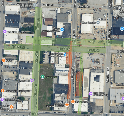 Crossroads Parking Map